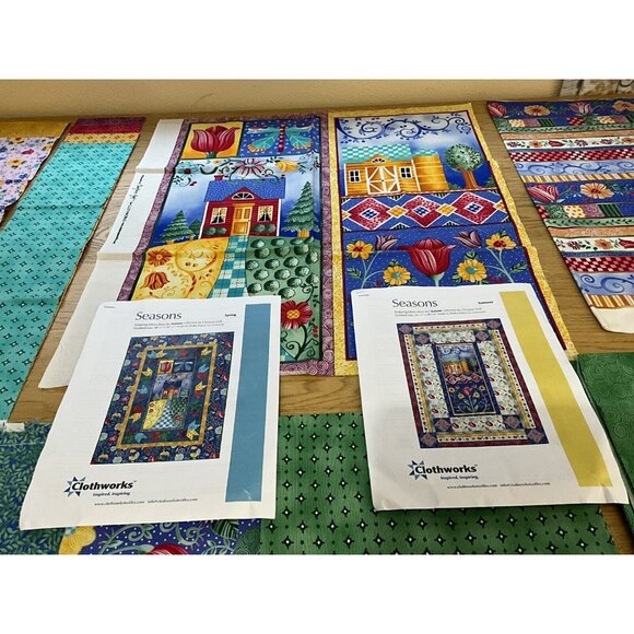 Quilt Kit and Fabric " Seasons" By Christine Graf Clothworks Cotton Sewing Quilt - Picture 7 of 16